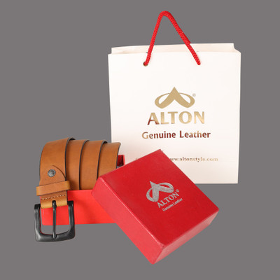Alton Men Casual, Evening Tan Genuine Leather Belt