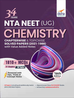 34 Years NTA NEET (UG) CHEMISTRY Chapterwise & Topicwise Solved Papers with Value Added Notes (2021 - 1988) 16th Edition(English, Paperback, Experts Disha)