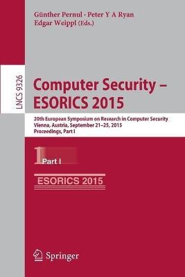 Computer Security -- ESORICS 2015(English, Paperback, unknown)