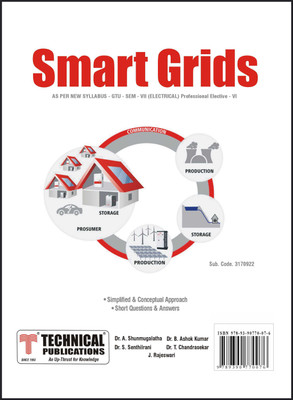 Smart Grids for GTU 18 Course (VII - ELECTRICAL - 3170922) - Professional Elective - VI(Paperback, Dr. A. Shunmugalatha, Dr. T. Chandrasekar, Dr. B. Ashok Kumar, J. Rajeswari, Dr. S. Senthilrani)