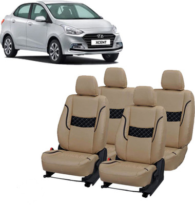Luxury Premium Leatherette Car Seat Cover For Hyundai Xcent(Detachable Head Rest, Mono Back Seat, Without Back Seat Arm Rest, 5 Seater, 2 Back Seat Head Rests)