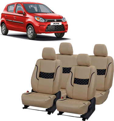 AutoSafe PU Leather Car Seat Cover For Maruti Alto(5 Seater)