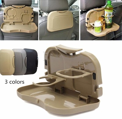 zelovi Multifunction Folding Car Back Seat Dining Table Tray Holder Cup Holder Tray Table