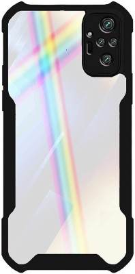 Phone Back Cover Back Cover for Xiaomi Redmi Note 10 Pro Max(Black, Transparent, Grip Case, Pack of: 1)