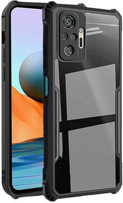 Phone Back Cover Bumper Case for Redmi Note 10 Pro Max(Black, Transparent, Grip Case, Pack of: 1)