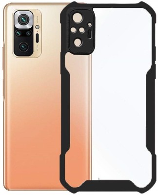 Phone Back Cover Bumper Case for Redmi Note 10 Pro Max(Black, Transparent, Grip Case, Pack of: 1)
