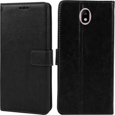 RK Seller Flip Cover for PU Leather Vintage Case with Card Holder and Magnetic Stand for Samsung Galaxy J7 Pro(Black, Pack of: 1)
