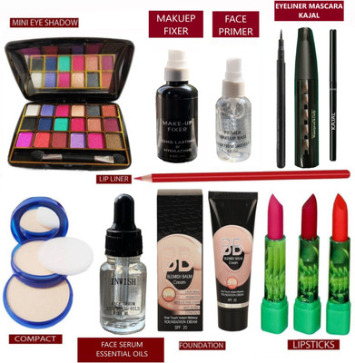INWISH all in one makeup kit combo pack box set of 13 with Foundation(11 Items in the set)
