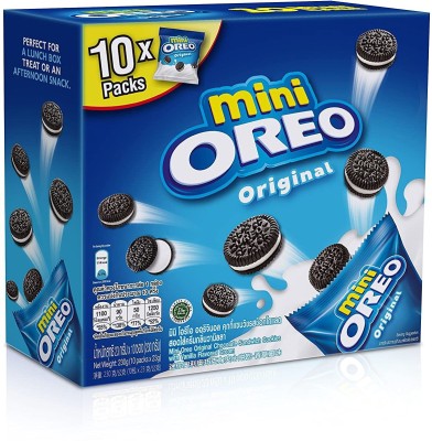 Mondelez International Mini Oreo Original 10X Packs, 204 g Cookies Biscuit(204 g)