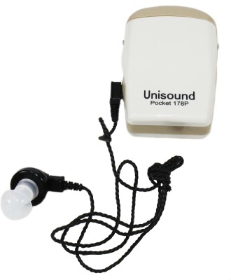 Unisound Super Power Pocket-178 hearing aid device hearing aid amplifier UN-178-Single Cord Pocket Model Hearing Aid(White)
