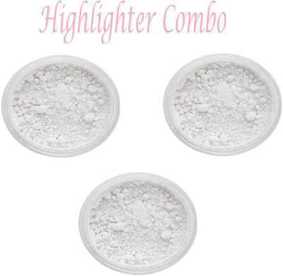ADJD Professional Oil Control Best White Shimmer Highlighter 10 G Pack Of 3 Highlighter(White)