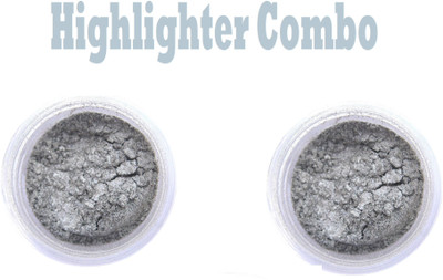 ADJD Gray Shimmer Finish Highlighter 10G Pack Of 2 Highlighter(Gray)