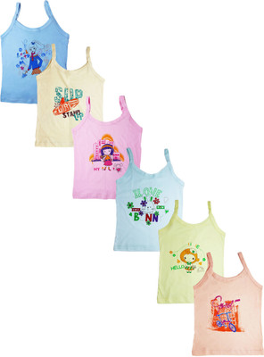 Kronado Camisole For Girls(Multicolor, Pack of 6)