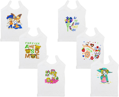 famcomf Camisole For Girls(White, Pack of 6)