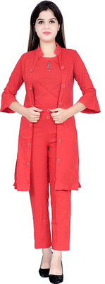 Bowden & Cahill Women Ethnic Top Pant Ethnic Jacket Set