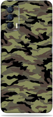 LAMHA Realme X7 Mobile Skin(Ultra Super Camouflage Military Green With High Matte Finish.)