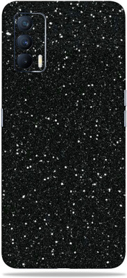 LAMHA Realme X7 Mobile Skin(Ultra Super Black Glitter With High Matte Finish.)