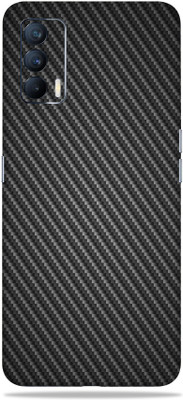 LAMHA Realme X7 Mobile Skin(Ultra Super Black Carbon Fiber With High Matte Finish.)
