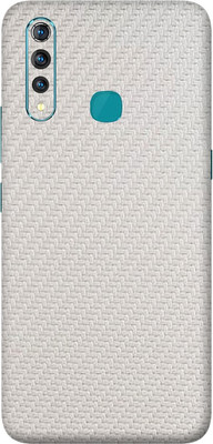TJ CREATION Vivo Z1 Pro, vivo z1 pro Mobile Skin(Ultra Super White Carbon Fiber Skin With High Matte Finish., Mobile Skin (Back+Side+Camera))