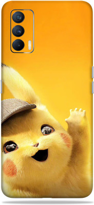 LAMHA Realme X7 Mobile Skin(Ultra Super Baby Pikachu With High Matte Finish.)