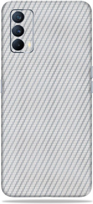LAMHA Realme X7 Mobile Skin(Ultra Super Silver Carbon Fiber With High Matte Finish.)