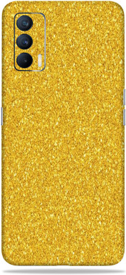 LAMHA Realme X7 Mobile Skin(Ultra Super Golden Glitter With High Matte Finish.)