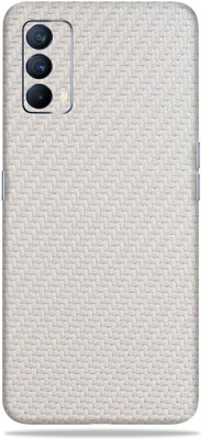 Jeeva Creation Realme X7, real me x 7 Mobile Skin(Ultra Super White Carbon Fiber Skin With High Matte Finish.)