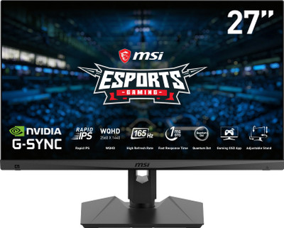 MSI Optix 27 inch WQHD IPS Panel Gaming Monitor (Optix MAG274QRF QD) (NVIDIA G Sync, Response Time: 1 ms, 165 Hz Refresh Rate)