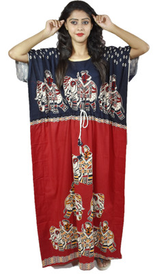 BDROX Women Nighty(Blue)