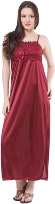 fasense Women Nighty(Maroon)