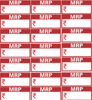 Ab Sab MRP Self Adhesive 800 Stickers Self Adhesive Paper Label(Red)