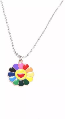 smiley flower necklace