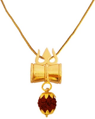 Shiv Omkar Gold-plated Brass Pendant