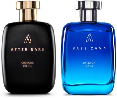 USTRAA After Dark Cologne - 100 ml & Base Camp Cologne - 100 ml - Perfume for Men Eau de Cologne  -  200 ml(For Men)