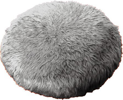 PICKKART Microfibre Solid Cushion Pack of 1(Silver)