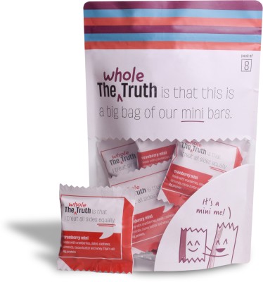 The Whole Truth Cranberry | Pack of 8 | Mini Protein Bars(216 g, Cranberry)