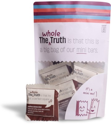 The Whole Truth Coffee Cocoa | Pack of 8 | Mini Protein Bars(216 g, Coffee Cocoa)
