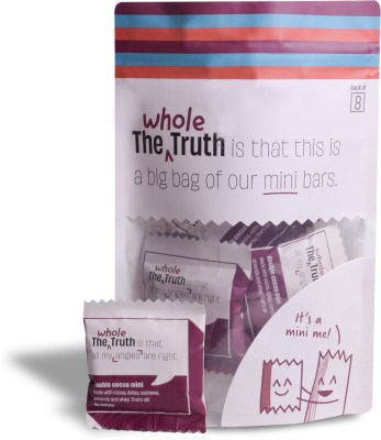The Whole Truth Double Cocoa | Pack of 8 | Mini Protein Bars(216 g, Double Cocoa)
