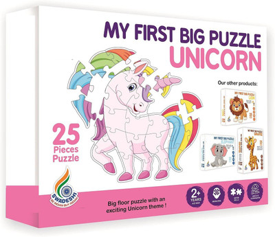 ARNIYAVALA My First Big Puzzle Series for Kids.A Perfect Jumbo Jigsaw Floor Puzzle for Little Hands (UNICORN)(25 Pieces)