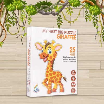 ARNIYAVALA My First Big Puzzle Series for Kids.A Perfect Jumbo Jigsaw Floor Puzzle for Little Hands (Giraffe)(25 Pieces)