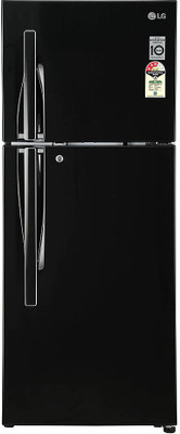 LG 260 L Direct Cool Double Door 3 Star Convertible Refrigerator (BLACK, GL-T292RESX)