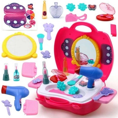 Royal Collections 21 PCS Dream Beauty Set Suitcase Kit Toys For Kids