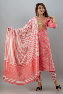 SARLI Printed Kurta, Trouser/Pant & Dupatta Set