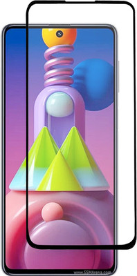 LAMOX Edge To Edge Tempered Glass for Compatible for Samsung Galaxy M51 / M52 / M62 / F62 / A71 Tempered Glass with Edge to Edge Coverage and Easy Installation Kit, Pack of 1, Black(Pack of 1)