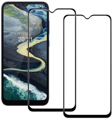 ECMERED Edge To Edge Tempered Glass for realme C25Y, Realme C25Y(Pack of 2)