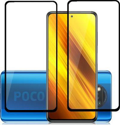 kentop Edge To Edge Tempered Glass for Mi Xiaomi poco x3 (pack of 2 )(Pack of 1)
