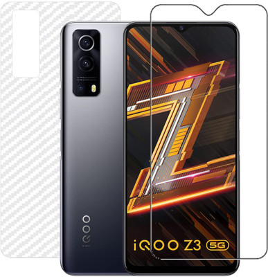 HOBBYTRONICS Front and Back Screen Guard for IQOO Z3(Pack of 1)