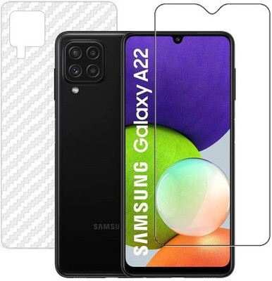 HOBBYTRONICS Front and Back Screen Guard for Samsung Galaxy A22 (4G)(Pack of 1)