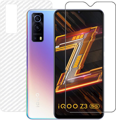 HOBBYTRONICS Front and Back Screen Guard for IQOO Z3(Pack of 1)