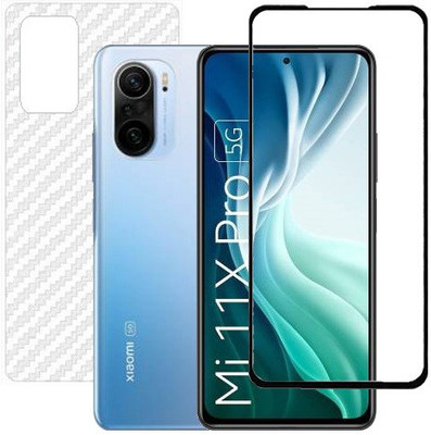HOBBYTRONICS Front and Back Screen Guard for Mi 11X(Pack of 1)